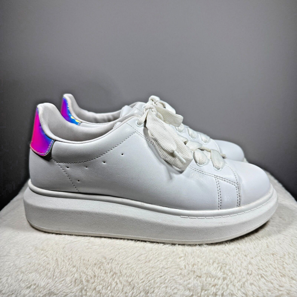 Wonder Nation White Youth Little & Big Girl Casual Chunky Sneaker Size 5